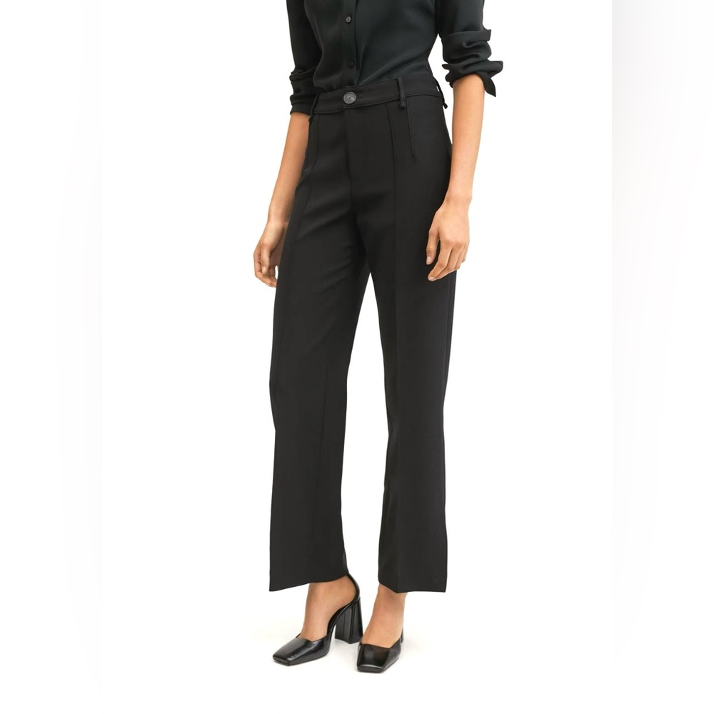 Mango Black Boot Cut Trouser Pants - Picture 2 of 13
